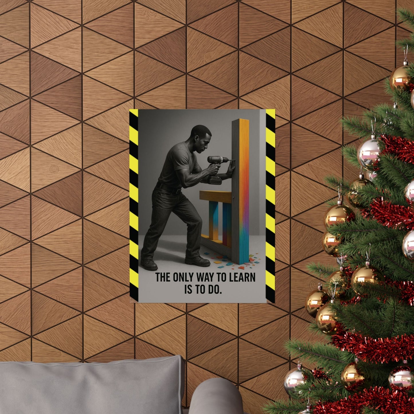 Motivational Matte Vertical Poster - "only way to learn" - BuildBossUK