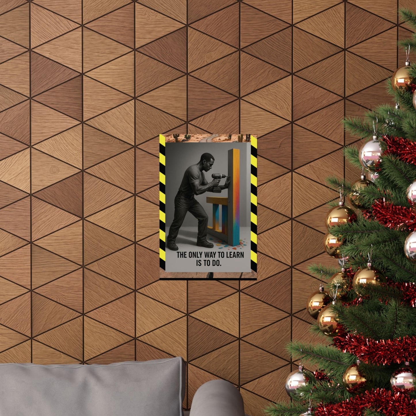 Motivational Matte Vertical Poster - "only way to learn" - BuildBossUK