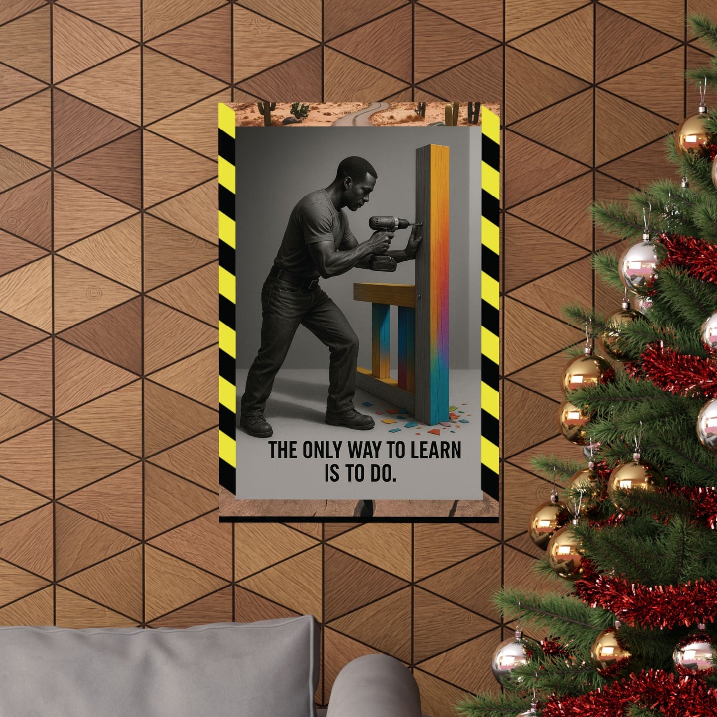 Motivational Matte Vertical Poster - "only way to learn" - BuildBossUK