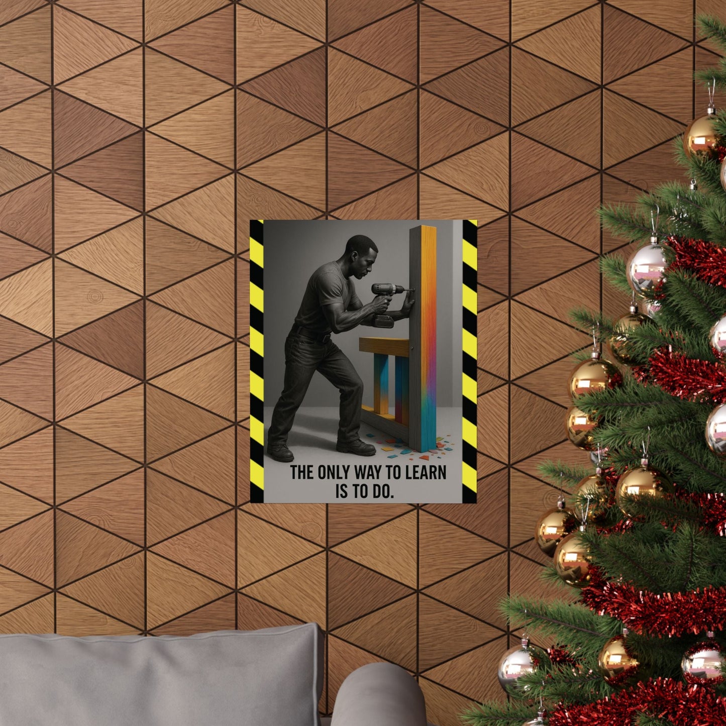 Motivational Matte Vertical Poster - "only way to learn" - BuildBossUK