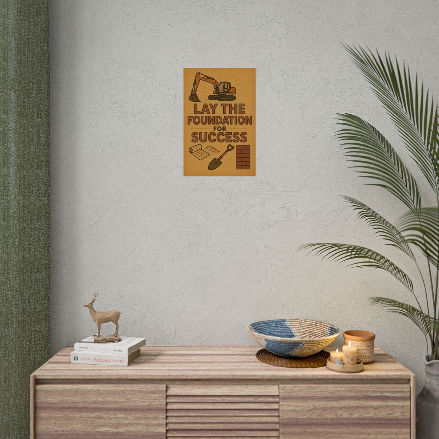 Motivational Trade Poster "Lay the foundation for success" - BuildBossUK