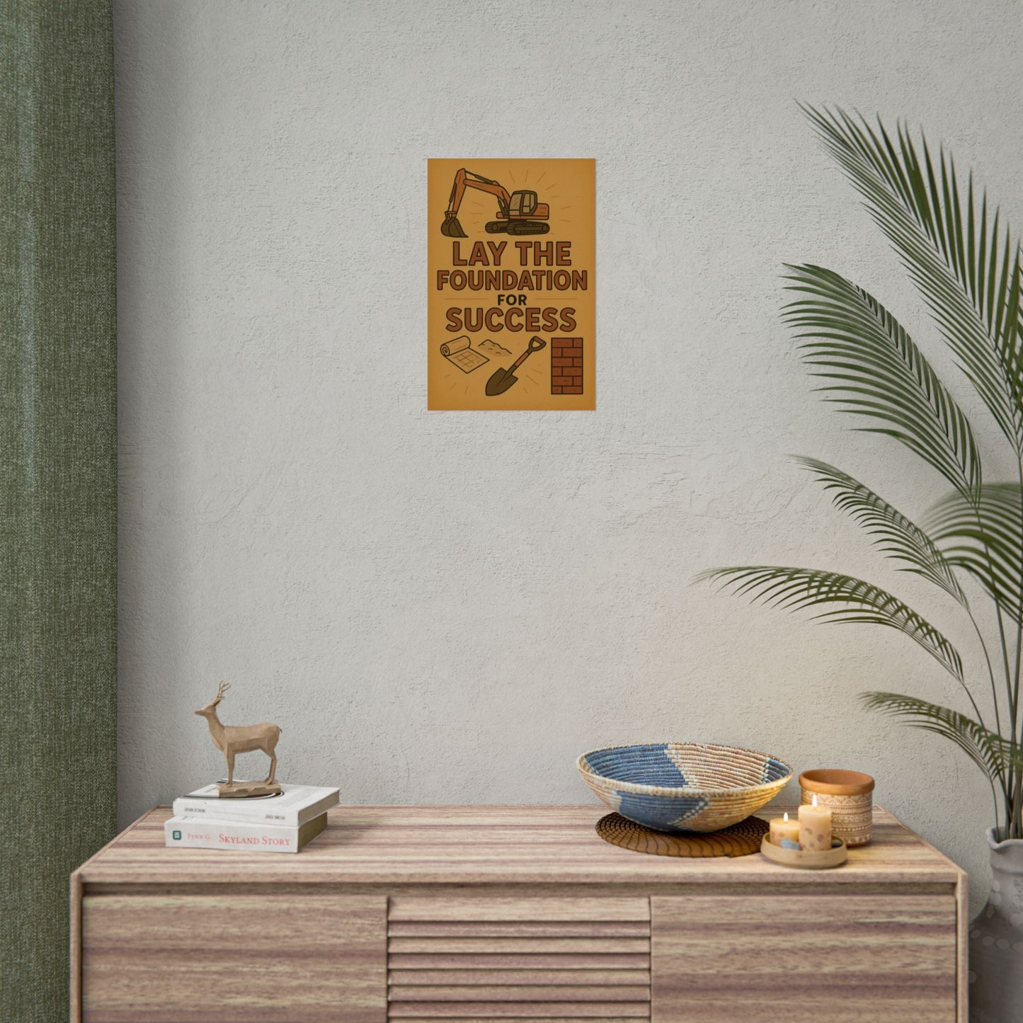 Motivational Trade Poster "Lay the foundation for success" - BuildBossUK