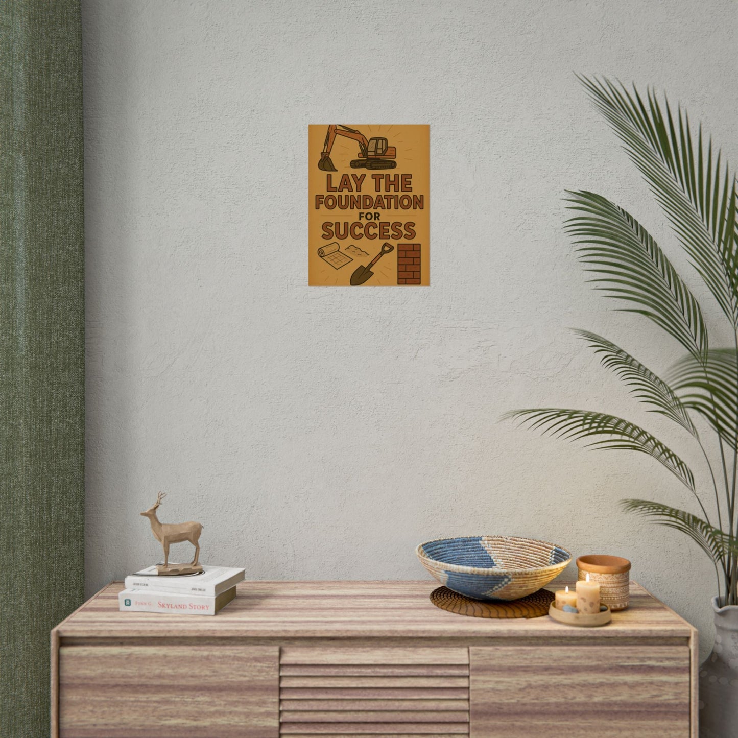 Motivational Trade Poster "Lay the foundation for success" - BuildBossUK