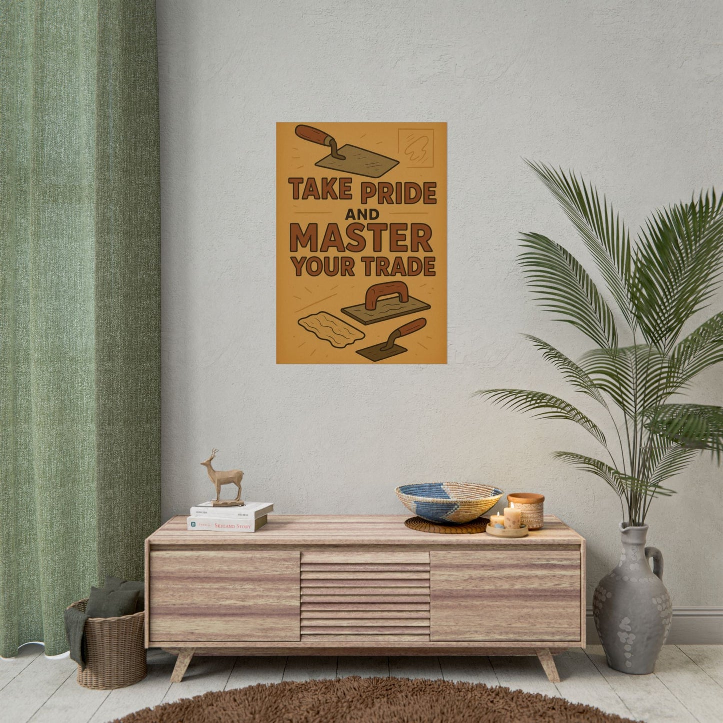 Motivational Trade Poster "Take pride and master" - BuildBossUK