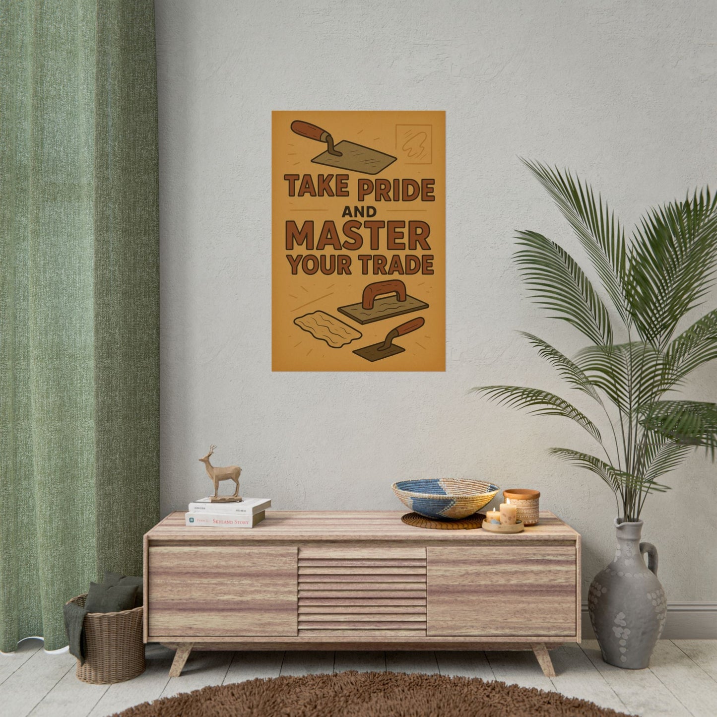 Motivational Trade Poster "Take pride and master" - BuildBossUK