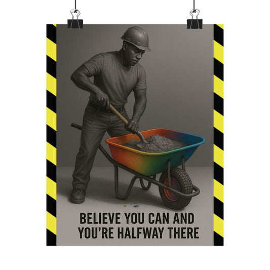 Copy of Motivational Trade Poster - "Believe you can" - BuildBossUK