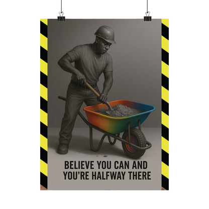 Copy of Motivational Trade Poster - "Believe you can" - BuildBossUK