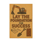 Motivational Canvas Art - 'Lay the Foundation for Success' - BuildBossUK