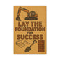 Motivational Canvas Art - 'Lay the Foundation for Success' - BuildBossUK