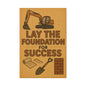 Motivational Canvas Art - 'Lay the Foundation for Success' - BuildBossUK
