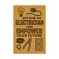 Motivational Trade Poster "Become an electrician" - BuildBossUK