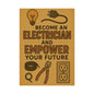 Motivational Trade Poster "Become an electrician" - BuildBossUK