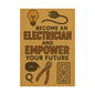 Motivational Trade Poster "Become an electrician" - BuildBossUK