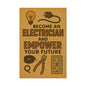 Motivational Trade Poster "Become an electrician" - BuildBossUK