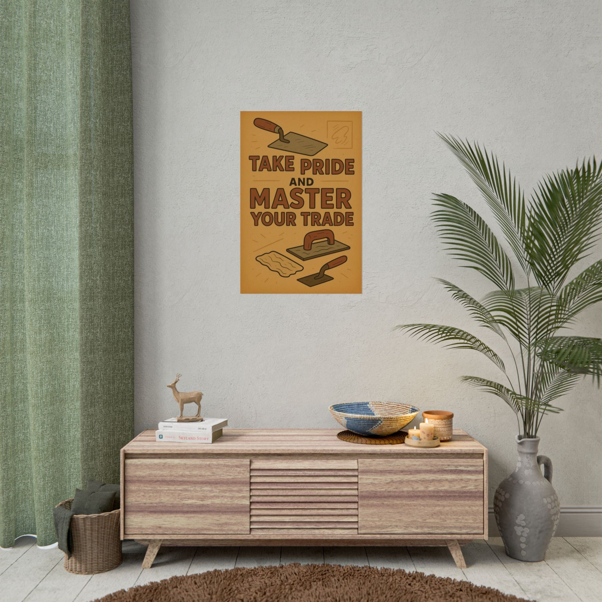Motivational Trade Poster "Take pride and master" - BuildBossUK