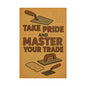 Motivational Trade Poster "Take pride and master" - BuildBossUK